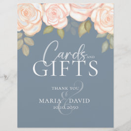 Blumenkarten für Hochzeiten und Geschenke Flyer