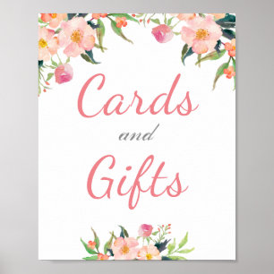 Blumenkarten und Geschenke für Hochzeiten Poster