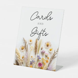 Blumenkarten und Geschenke Sockelschild