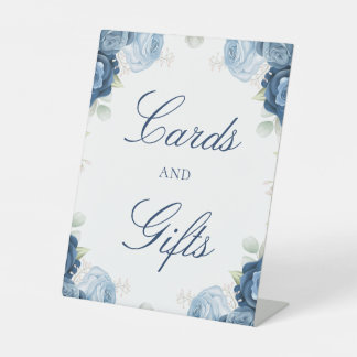 Blumenkarten und Geschenke Sockelschild