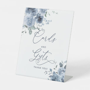 Blumenkarten und Geschenkgutscheine Sockelschild