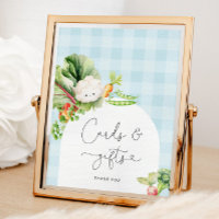 Blumenkarten und Geschenkschild für Gemüse aus lok