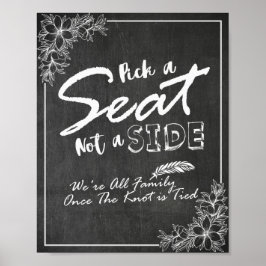 Blumenkartentasche Wählen Sie einen Platz und kein Poster