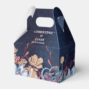 Blumenkästen für Navy Blue Chalkboard Gastgeschenk Geschenkschachtel