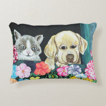 Blumenkasten Pets Kissen, Baumwolle