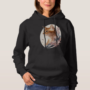 Blumenkatze Abessinier Japanische Kirschblütenkatz Hoodie