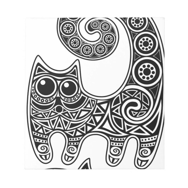 Blumenkatze Notizblock (Vorderseite)