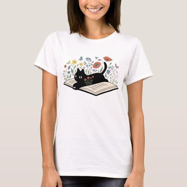Blumenkatze T-Shirt (Vorderseite)