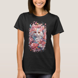 Blumenkatze T-Shirt