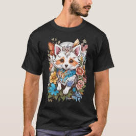 Blumenkatze T-Shirt