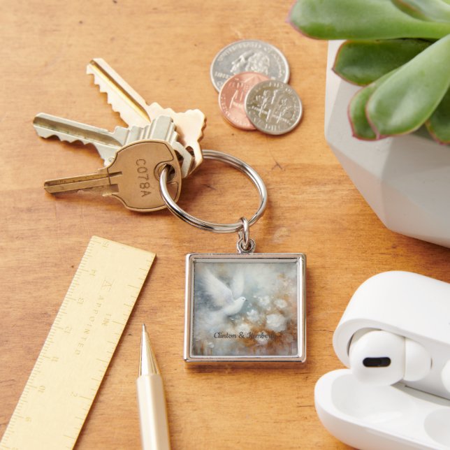 Blumenketten für Hochzeiten - Anpassbar Schlüsselanhänger (Schreibtisch)