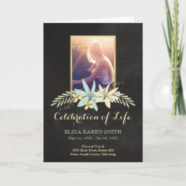 Blumenkhalkboard-Feier zum Life-Programm Programm