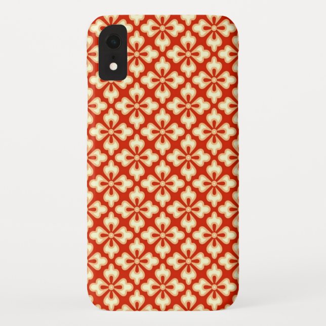 Blumenkimono, Mandarine Case-Mate iPhone Hülle (Rückseite)