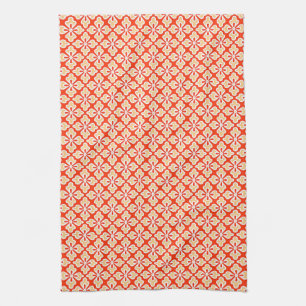 Blumenkimono, Pfirsich, Mandarine Küchentuch