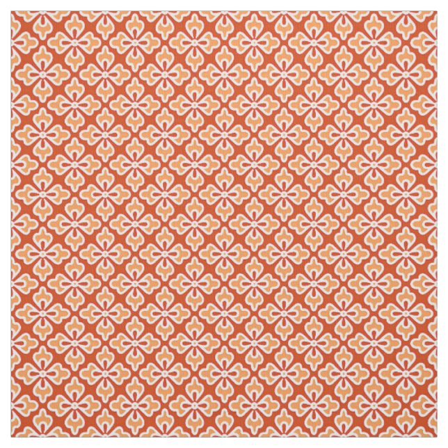 Blumenkimono, Pfirsich, Mandarine Stoff (Muster)