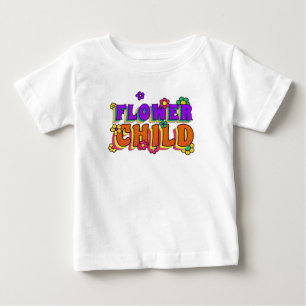 Blumenkind Bunte Blumen Baby T-shirt