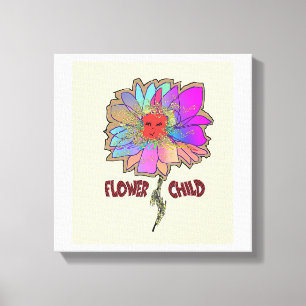 Blumenkind Leinwanddruck