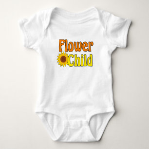 Blumenkind Süße Hippie Sonnenblume 70er Baby Strampler