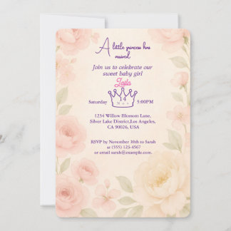 Blumenkinderdusche Einladung Hintergrund
