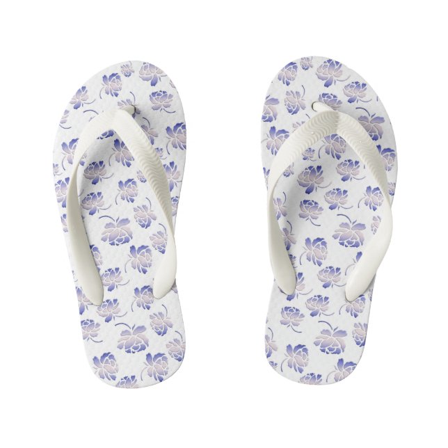 BlumenKinderzimmermuster Kinderbadesandalen (Fußbett)