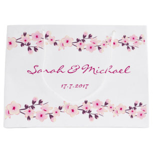 Blumenkirschblüten, die große Geschenk-Tasche Große Geschenktüte