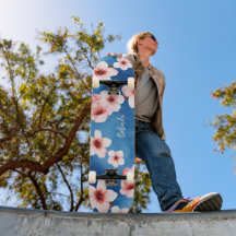 Blumenkirsche Blossom Monogram Blue Pink Girl