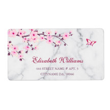 Blumenkirsche Blüten Rosa Graue Marmor