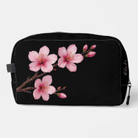 Blumenkirsche Blüten Schwarz Rosa | Dein Name
