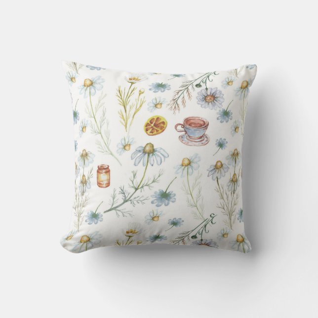 Blumenkissen im Freien Kissen (Vorderseite)