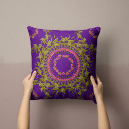 Blumenkissen Lila Kissen