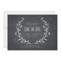 Blumenklatsche rustikale Hochzeit speichern Sie da