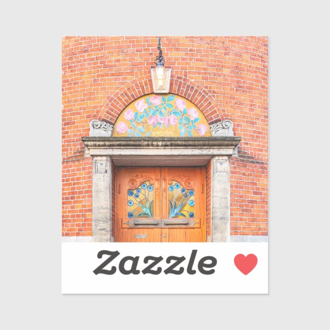 Blumenkleber Aufkleber (Blatt)