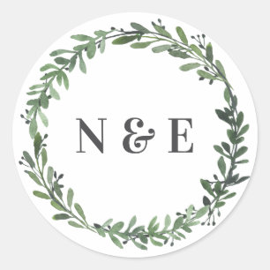 Blumenkleber mit floralen Blütenfarben Runder Aufkleber