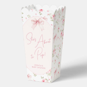 Blumenknecht macht Pop Baby Shower Popcorn Geschenkschachtel