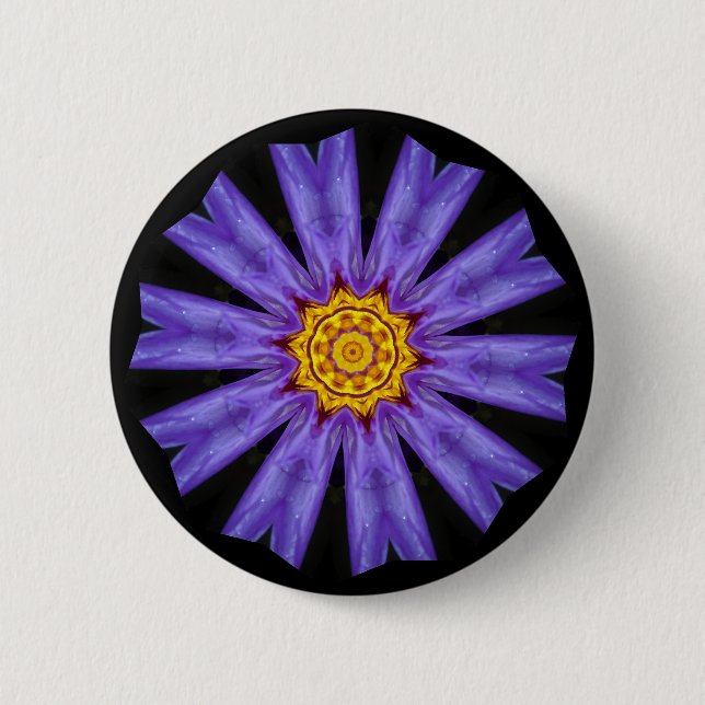 Blumenknopf Button (Vorderseite)