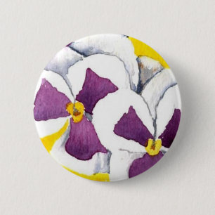 Blumenknopf "des Pansy-#4" Button