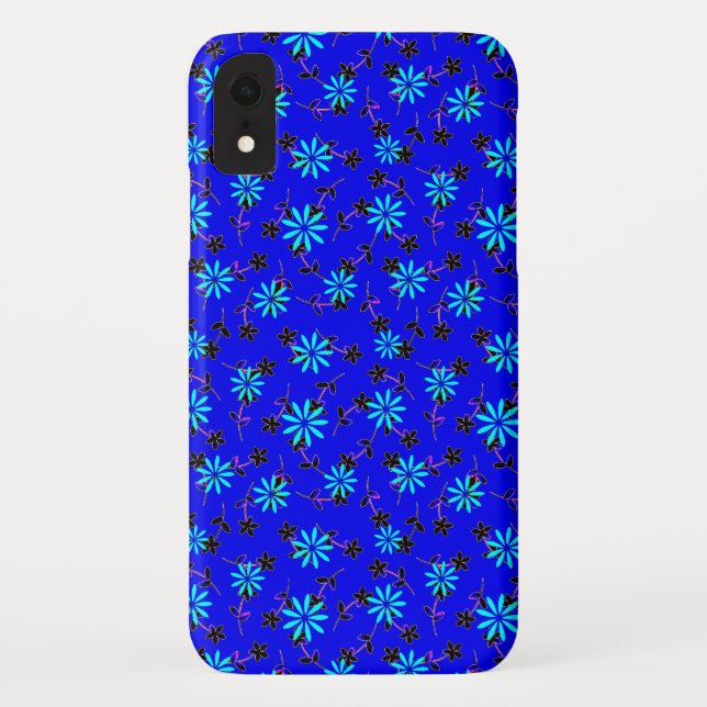 Blumenkobalt-Blau 4Annie Case-Mate iPhone Hülle (Rückseite)