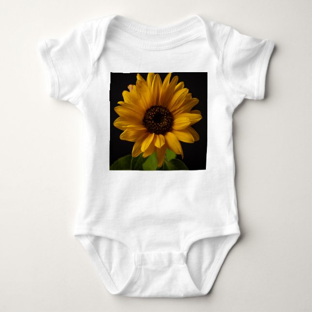 Blumenkoffer Baby Strampler (Vorderseite)