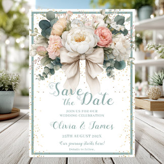 Blumenkohkarte Save the Date Einladung