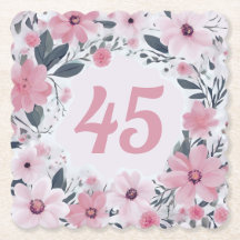 Blumenkohl 45. Geburtstagsparty Pastel Pink Blume