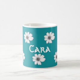 Blumenkohl Aquamarin Kaffeetasse