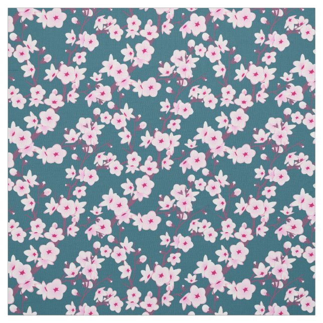 Blumenkohl Aquamarin Stoff (Muster)