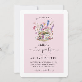 Blumenkohl Brautparty Tee Party Einladung