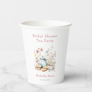 Blumenkohl Brautparty Tee Party Pappbecher