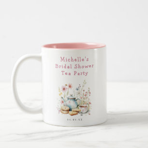 Blumenkohl Brautparty Tee Party Zweifarbige Tasse