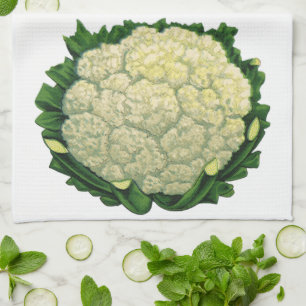 Blumenkohl Gemüse Alte Lebensmittel Geschirrtuch
