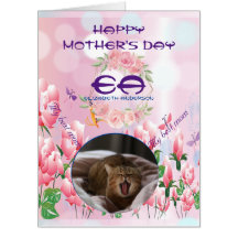 Blumenkohl-Glitzer Monogram-Fotos Muttertag