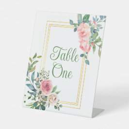 Blumenkohl oder Hochzeitsfeiern Tischnummern Sockelschild