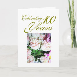 Blumenkohl Personalisiert 100. Geburtstag Karte