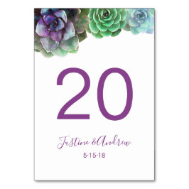 Blumenkohl-Tischnummern Tischnummer